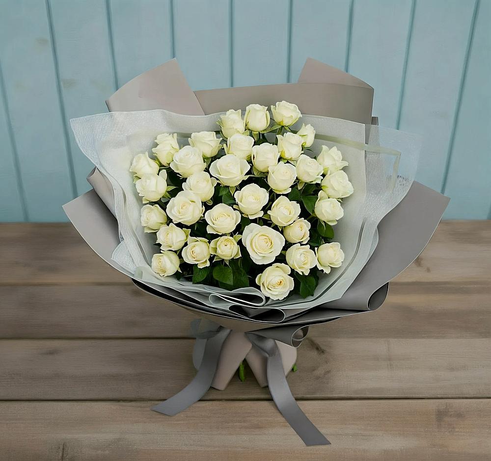 Букет Белоснежная нежность в Юшково