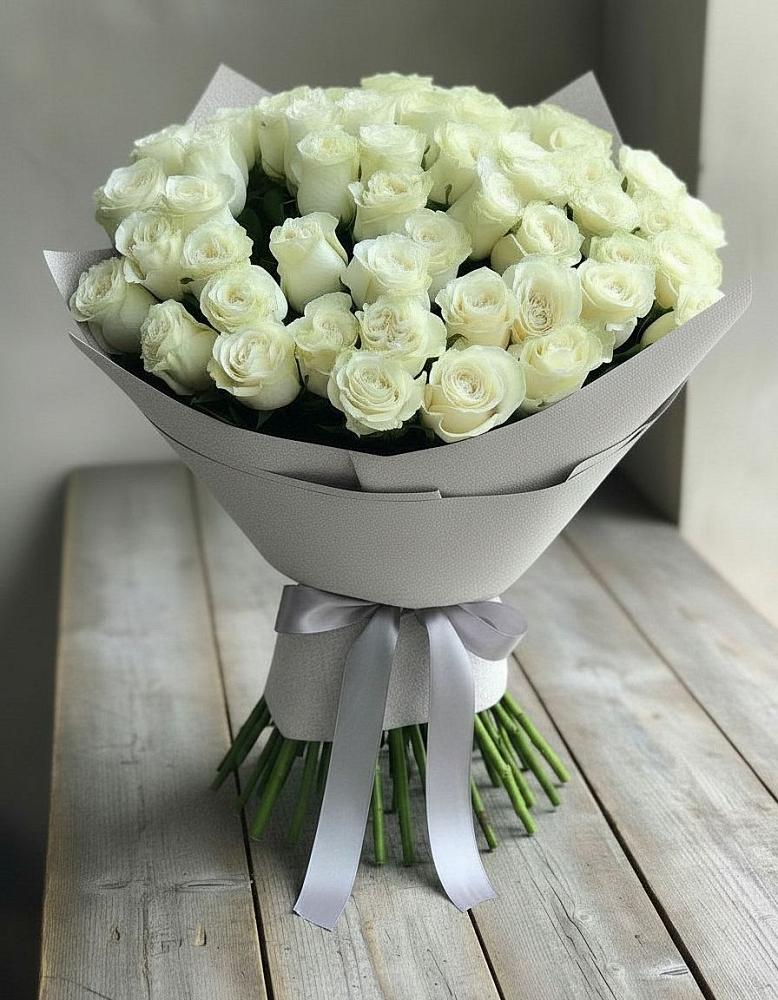 Букет 35 Белых роз в Юшково