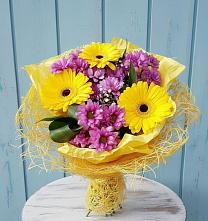 Букет цветов из:  Хризантемы и Герберы в Юшково