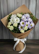 Букет цветов из:  Хризантемы и Розы #REPLACE_PRED# Юшково