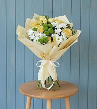 Букет цветов из:  Хризантемы и Розы #REPLACE_PRED# Юшково