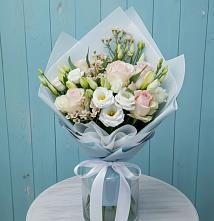 Букет цветов из:  Розы и Лизиантусы #REPLACE_PRED# Юшково