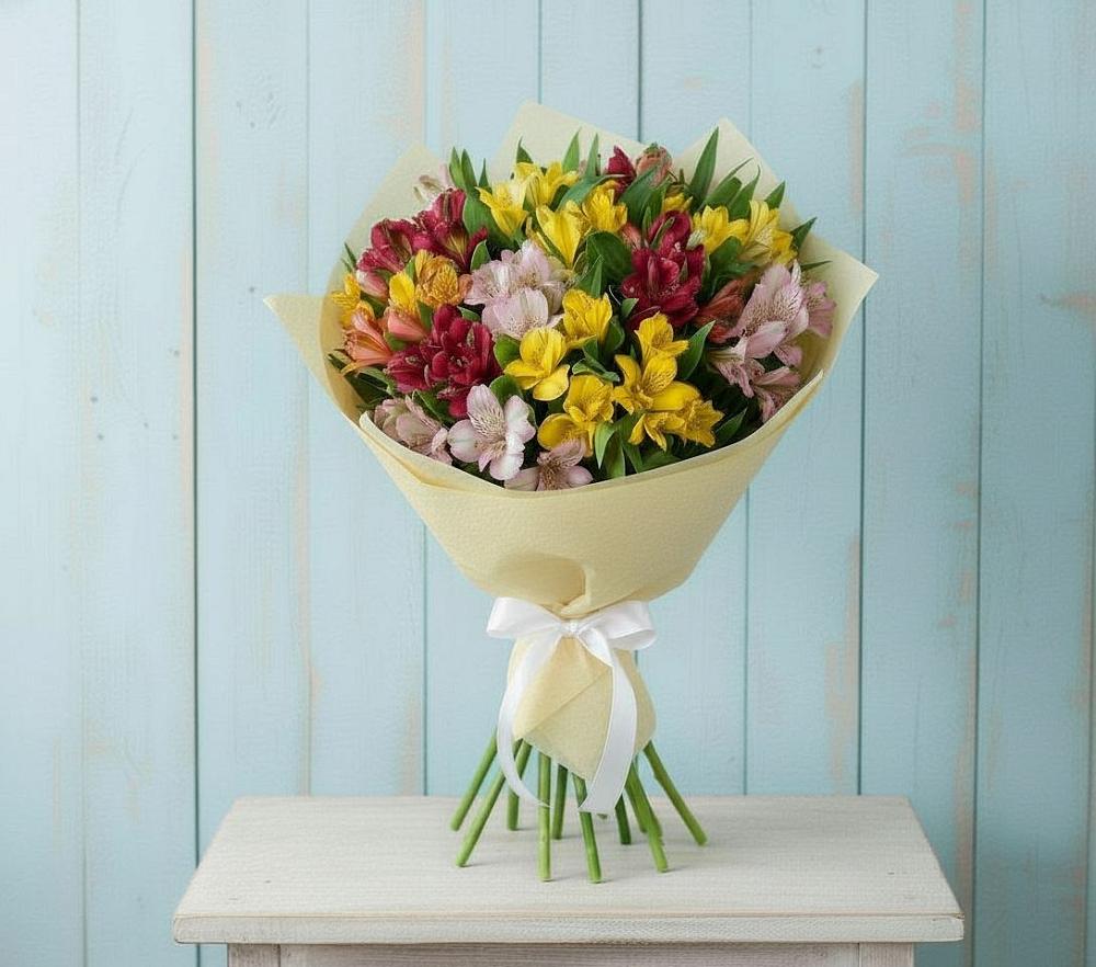 Букет цветов из: Альстромерии в Юшково