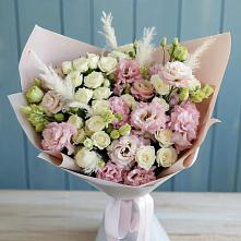 Букет цветов из:  Альстромерии и Розы #REPLACE_PRED# Юшково