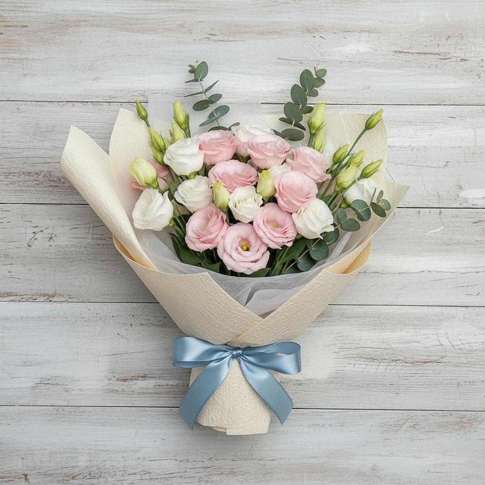 Букет цветов из: Лизиантусы в Юшково